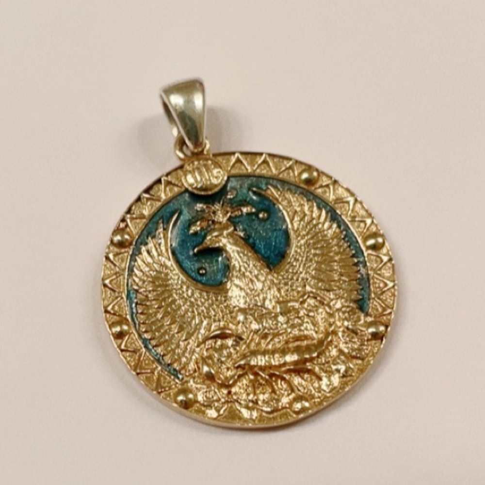 Scorpio ♏️ Zodiac Sterling Silver Medallion Pendant
